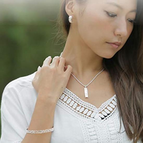 Серьги Гавайские украшения Серьги-полумесяцы с покрытием из розового золота Полукольца Волна Украшения Plumeria [LocoMocoAloha] [Подлинный продукт]