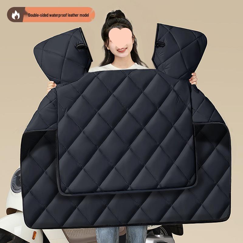 Four-Season Waterproof Windproof Plush Motorcycle Windshield Cover
