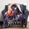 Customiz Name Personality venom Blanket Soft &Warm Sofa Office Bed Travel Lunch Break Blanket, Gift Suitable All Seasons
