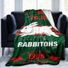 Nrl Rabbit Artwork Design Blanket Suitable for Sofas, Beds, Offices, And Camping - Perfect Gift for Halloween Christmas
