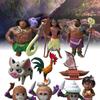 10pcs Figurine Moana Anime Statuary Cake Ornament Christmas Gifts Garnish Toys