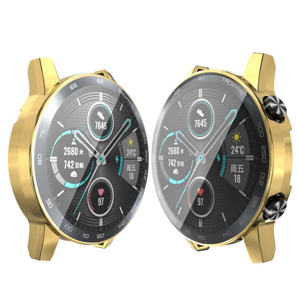 Luxury Soft Protective Shell TPU Watch Case Plating 360 Full Cover Screen Protector