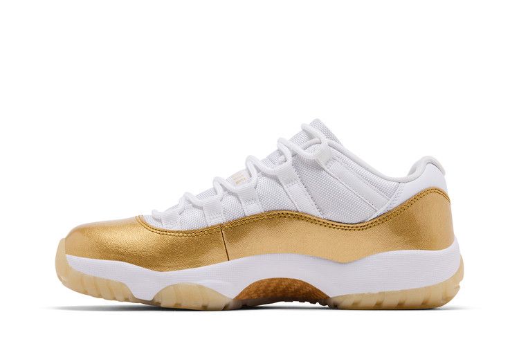 Женские кроссовки Jordan 11 Retro Low День Матери (Женский) Белый/Металлик Золотой/Командный Золотой