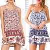 Elegant Women Summer Sleeveless Spaghetti Strap Evening Cocktail Beach Mini Dress