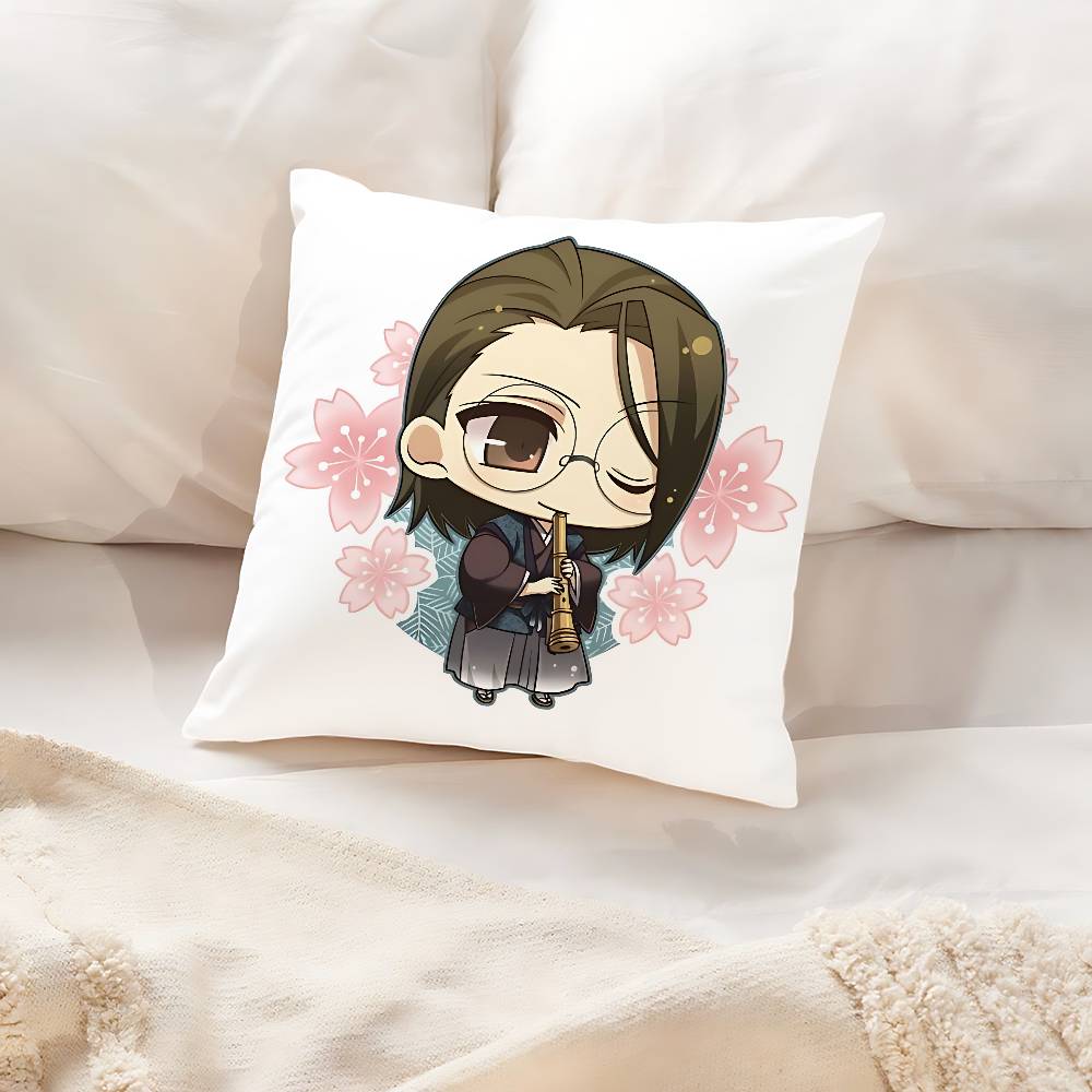 Аниме Hakuoki Наволочка Чехол для подушки Мягкий Милый Наволочка для диванной подушки Для автомобиля Наволочка Полиэстер с молнией