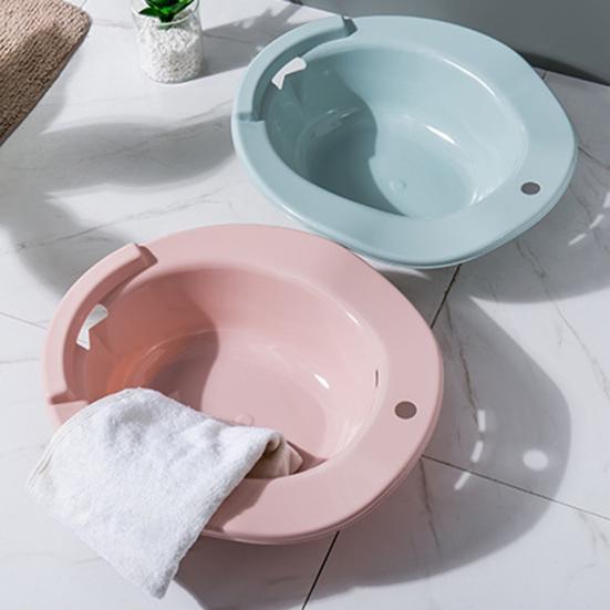 Bathroom Bidet with Hanging Hole Heat-resistant Wide Edge Private Party Soaking Toilet Size Hemorrhoids