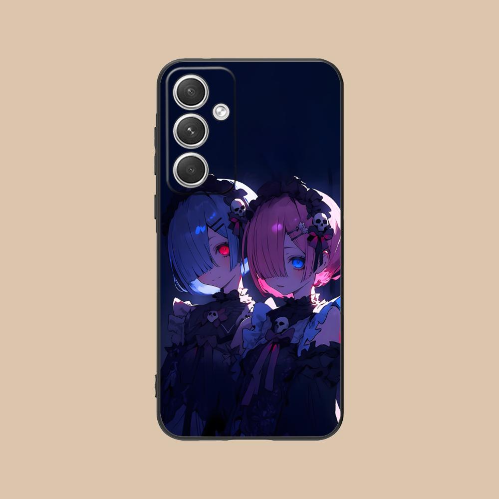Чехол для мобильного телефона ReZero Rem Ram из матового ТПУ для Samsung Galaxy S26 S25 S24 S23 S22 S21 S20 Note20 Plus FE Ultra, цветной