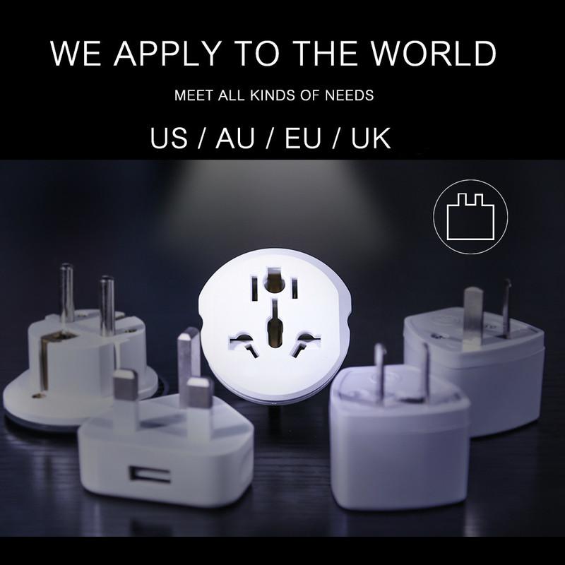 1 Pcs 16A Portable German Standard Universal EU(Europe) Converter Adapter 250V AC Travel Charger Wall Power Plug Socket Adapter
