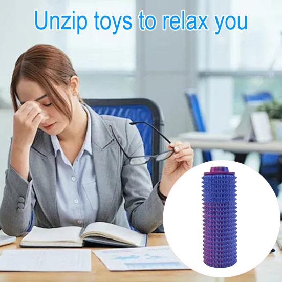 Spiky Grippie Stim Fidget Toy Вращающаяся Голова Снятие Стресса Подростки Взрослые Карманный 3D Напечатанный Инструмент Для Стимуляции Боли Портативный Ручной Упругий Ролик