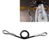 A58X-Trailer Safety Towing Cable Without Hook 3500Lbs Load Bearing Spring Towing Rope 70CM Maximum Extension Length For RV