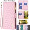 Soft PU Leather Zipper Purse Multi Card Slots Flip Wallet Case for iPhone 15 14Plus 13 12 11 Pro Max for Samsung S24 S23 S22 S21Ultra Plus A05 A15 A25
