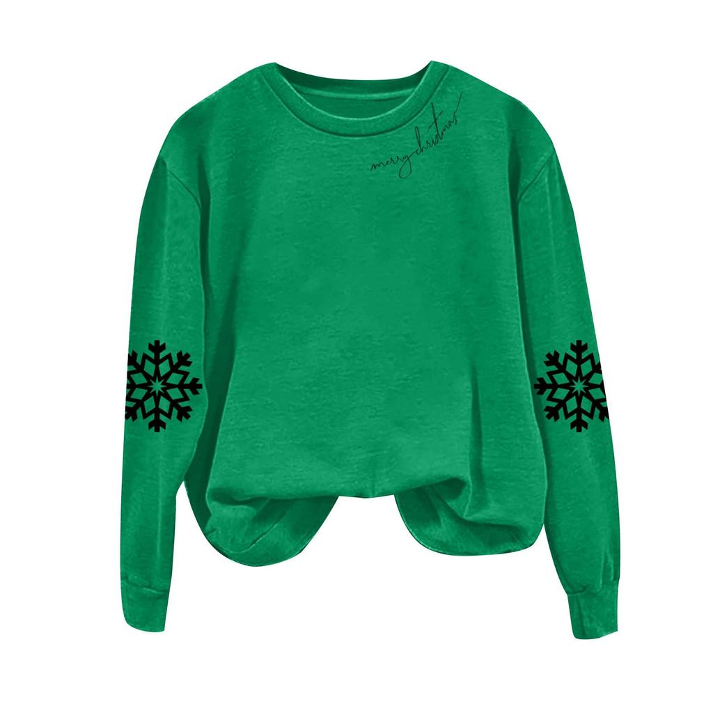 Ladies' Loose Comfortable Casual Fashionable Christmas Printed Sweatshirt
