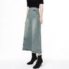 Maslan Retro Fashion High Waist Cotton Washed Cowboy Skirt