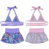 Mermaid Puppy Dog Bikini Swimsuit Dog Beach Dressing Tutu Dresses Dog Bathing Suit for Small Dogs Cat Pet Summer Clothes Costume