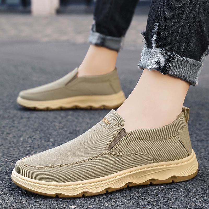 2026 Men's Summer Canvas Loafers - Casual, Breathable, Slip-on Dad Shoes