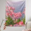 Fashion Home Decoration Tapestry Flower Tulip Pattern Bedroom Living Room Tapestry