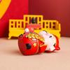 Cute Lucky New Year Statue Fortune Chinese God Statue  New Year Decoration Gifts
