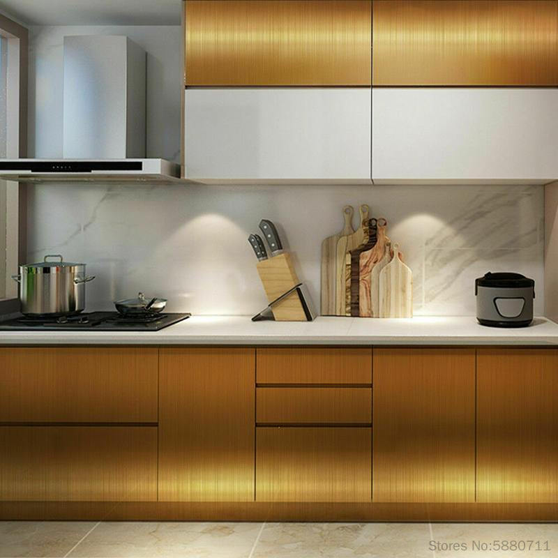 Металлические Декоративные Обои Матовый Серебристый Самоклеящаяся Пленка Нержавеющая Сталь Винил Водонепроницаемые Бытовые Наклейка на Холодильник Лифт