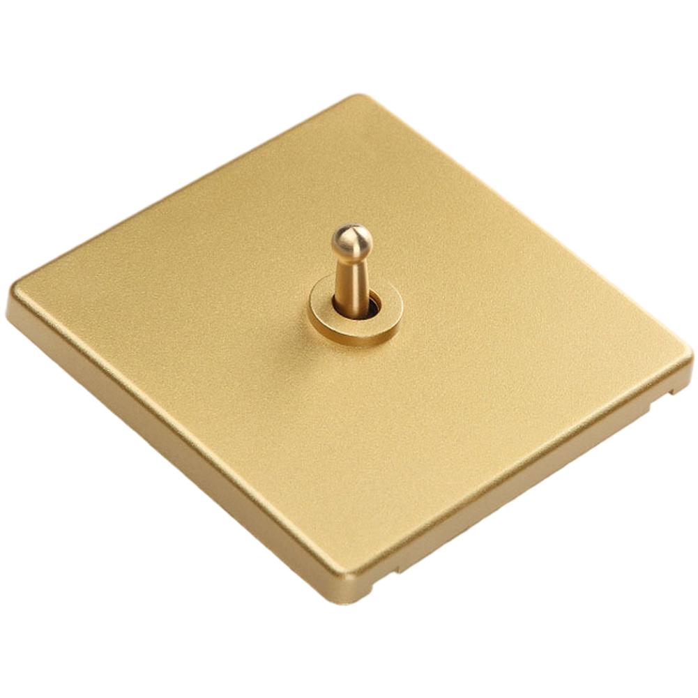 Retro Design Vintage Brass Switch Retro Light Switch Self-Locking Mechanism