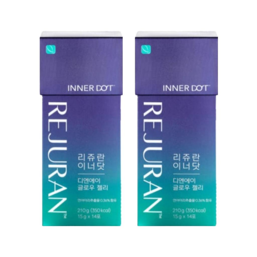 Rejuran Inner Dot DNA Glow Jelly Сыворотка для сияния кожи и внутреннего здоровья 14 стиков x 2 упаковки (Всего 28)