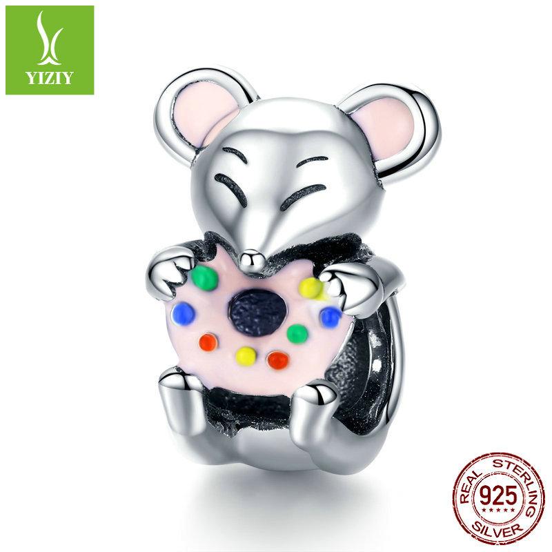 Animal Series S925 Silver Beads, Cute And Cute Bracelet Accessories Collection Map, Spot