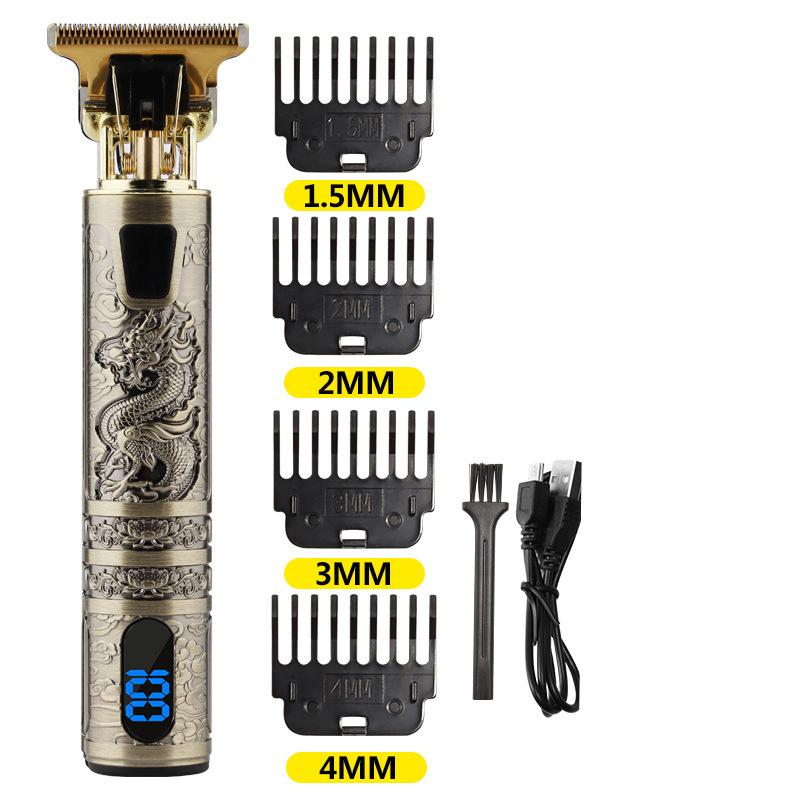 Vintage T9 Electric Cordless Hair Cutting Machine Professional Hair Barber Trimmer For Men Clipper Shaver Beard Lighter