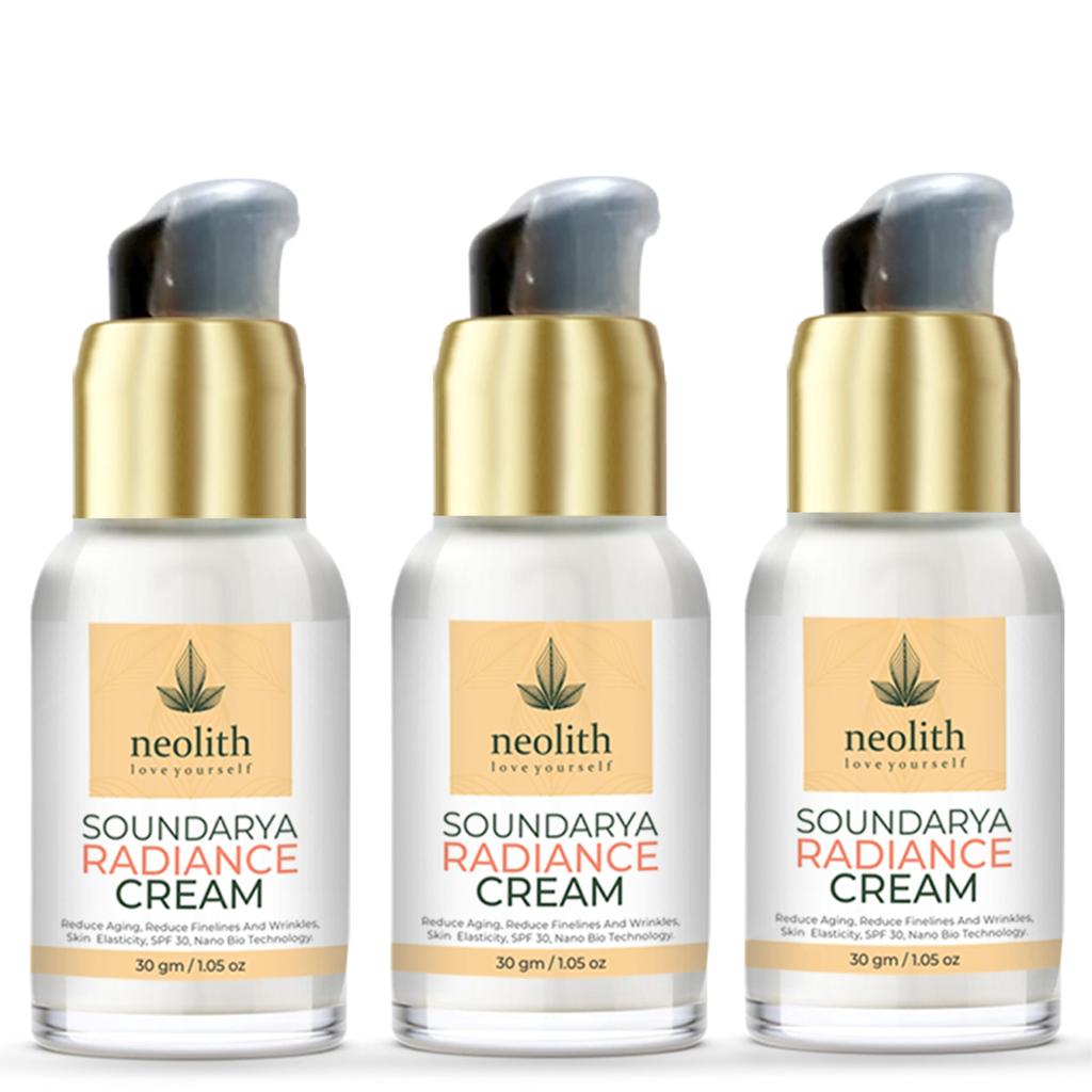 Neolith Крем для сияния Саундарья || Антивозрастное средство, усилитель естественного тона, осветление кожи, с технологией Nano Bio Silver.