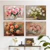 Vintage Classic Still Life Flowers Vase Flower Arrangement Poster Canvas Painting Printing Art Picture Home Room Wall Decor Gift