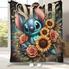 Мультяшное одеяло из фланели со стежком S, Кавайное, Ультрамягкое, Теплое, Плюшевое покрывало для дома, Спальни, Кровати, Дивана, Походного пикника, Подарок детям