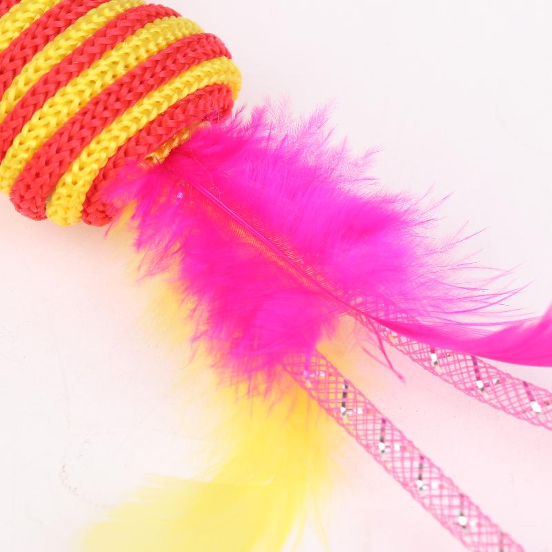 5Pcs Pet Cat Toy Fish Netting Cat Teasing Toy Cat Interaction Pet Supplies Color Woven Fish Toy