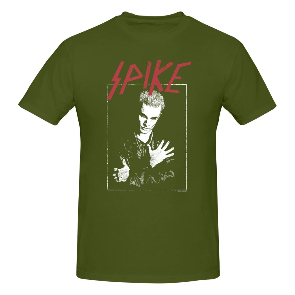 Piece Spike Vampire Funny Cotton TShirt Gothic Buffy Hunter Tees Tops For Unisex