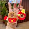 Funny Capybara Key Ring Soft Cartoon Animal Keychain Brown Plush Sport Pendant  Girls