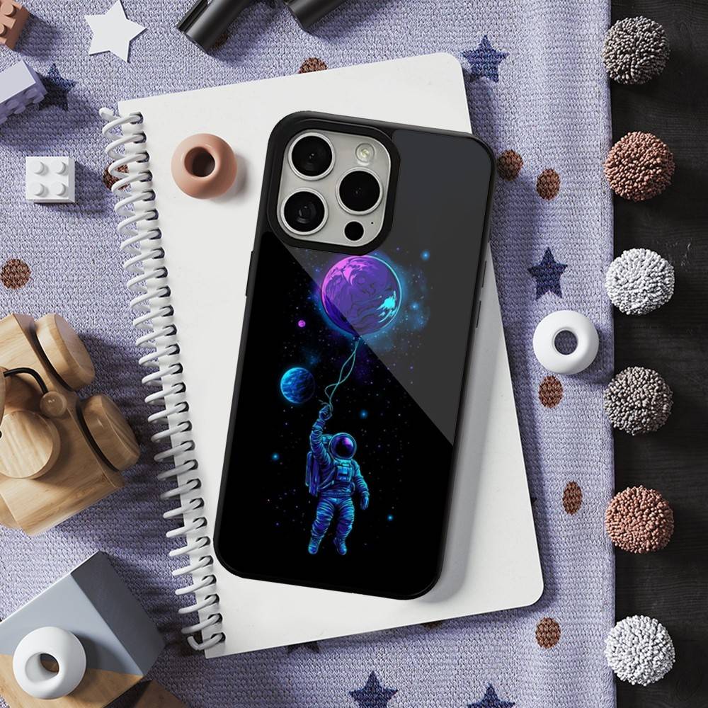Милый мультяшный астронавт Для iPhone 15, Mini, 13, 12, Pro, 16, 17, Max, 11, 14, Plus, Для Magsafe, Магнитный чехол для беспроводной зарядки