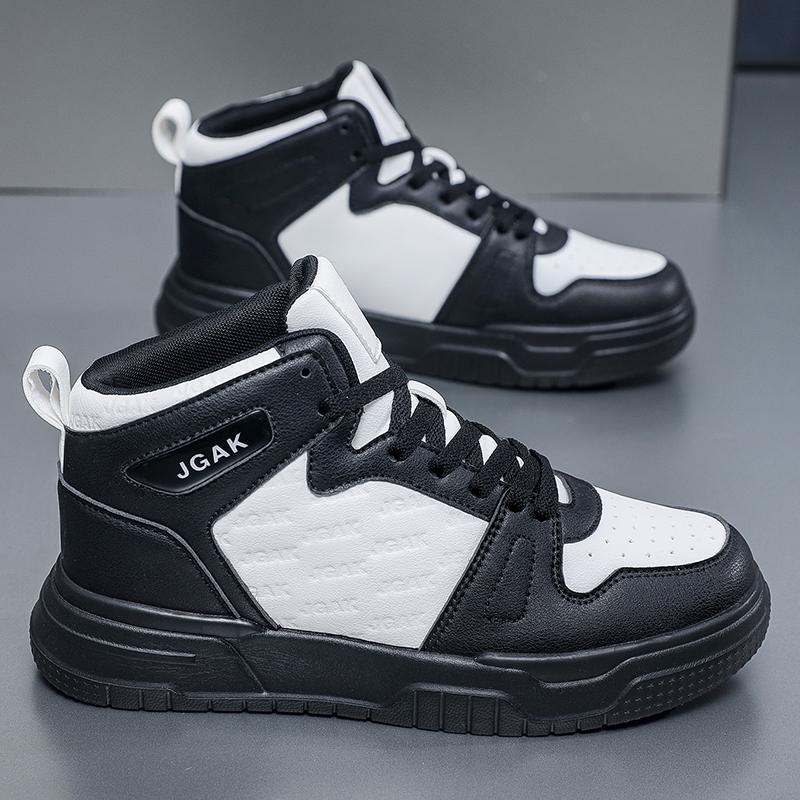 Casual Sneaker High-top new Breathable soft sole Men's Casual Sports Shoes Korean Fashion Student jogging shoes youth board shoe
