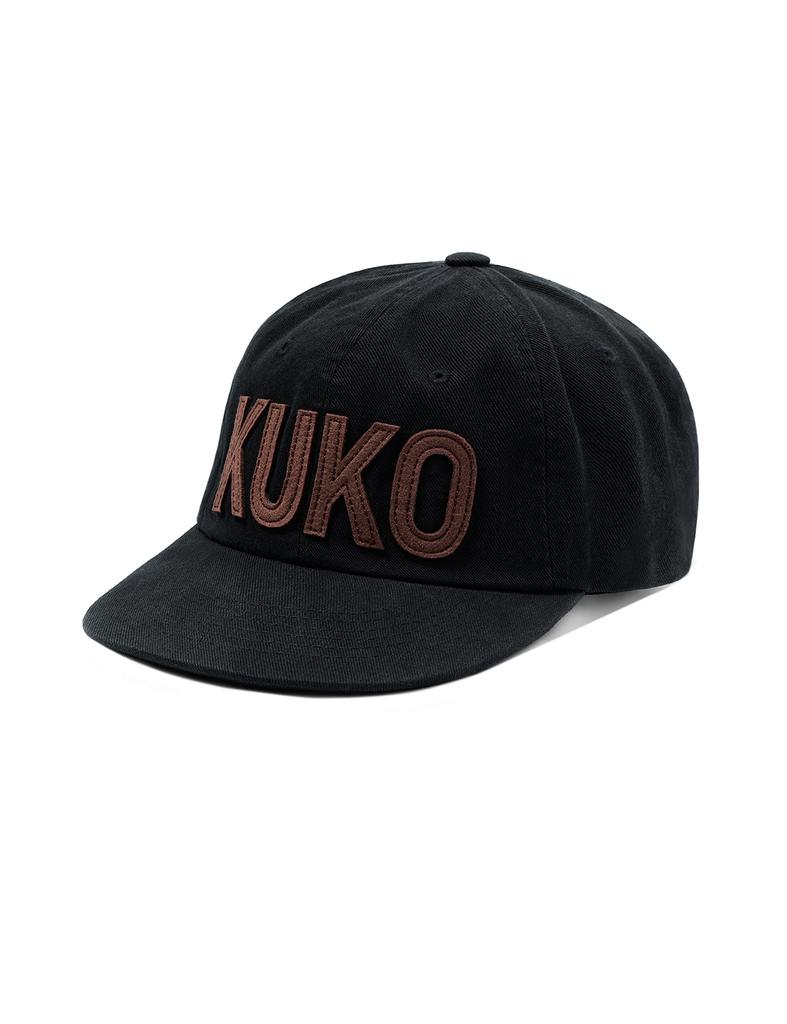 Кепка Kuko Logo с 6 панелями_Черно-коричневая