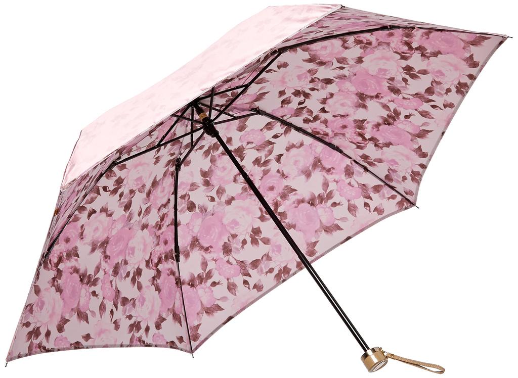 Складной зонт Mila Schon с двухсторонним зонтом с переводной печатью, складной зонт, мини-зонт, ветрозащитный зонт для прыжков, розовый, ребро 55 см [Moonbat]