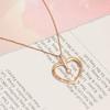 LeCalla S925 Sterling Silver Jewelry Love Necklace with CZ Necklace for Women Teen, Gift for Best Friends, Gift for Her, Gift for Him