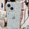 Прозрачный чехол для мобильного телефона с кошачьими ушками, чехол для мобильного телефона Huaqiangbei, летний чехол для мобильного телефона с воздушной подушкой против падения, простой и высококлассный для девочек