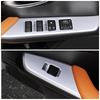 For Lexus UX UX200 UX250 2018-2024 Inner Door Armrest Window Lift Switch Button Panel Cover Trim Matte Silver Carbon Fiber Color