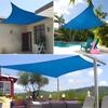 Waterproof sun sail awning blue rectangle 3x2m uvblok