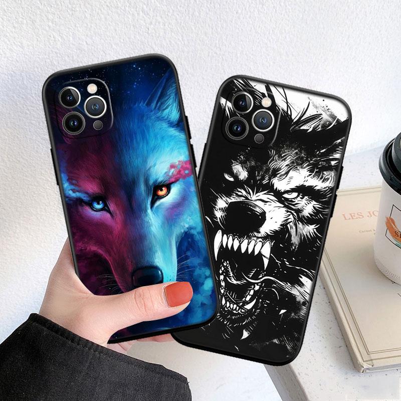LO7 Animal Wolf Soft Shell Phone Case for Samsung Galaxy Note 10 20 S23 S24 S25 Ultra FE Plus Edge Lite A02S A35 A07 A17