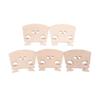 5-Piece Violin Bridge, Wood Bridge for Violin, Replacement Part for 4/4 Violins, for Beginners and Advanced Players