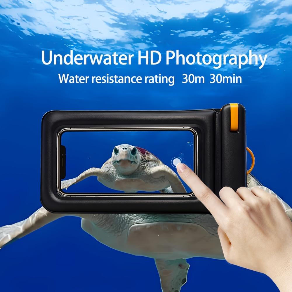 Floating Double Compartment Phone Pouch Clear Waterproof Compatible Swimming Snorkeling Beach Wat Sports Storage Protective Case
