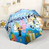 Bluey And Bingo Adventure Outdoor Automatic Umbrella Compact & Durable 8-Rib Design Foldable Design Travel Essential Fashionable Accessory