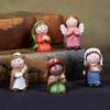 Рождественская статуя, набор сцен, святые ясли, рождественские фигурки для кроватки, миниатюрные украшения, церковный подарок, украшения для дома