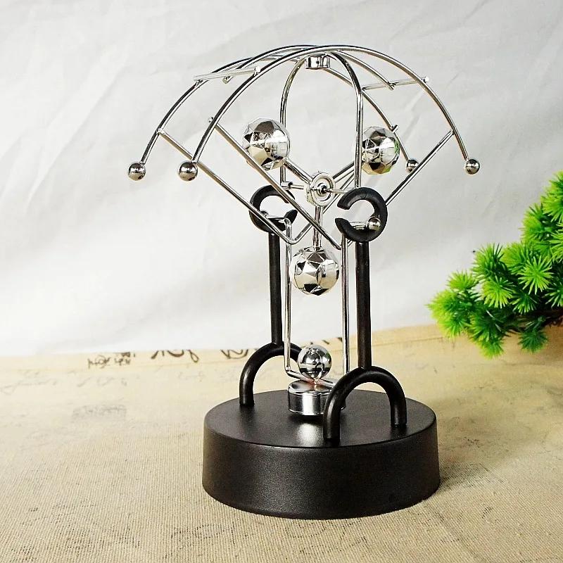 Парашютный сектор Вечный двигатель Украшение стола Маятник Ньютона Металлический Хаос Качающийся Креативный Научный Инструмент Домашнее Ремесло