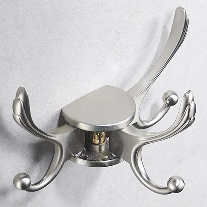 Tuqiu Bathroom Towel Hooks Wall Robe Hooks Black Kitchen Hanger Hook Gold Key Hat Bag Hanger Holder Clothes Hook 5 colors