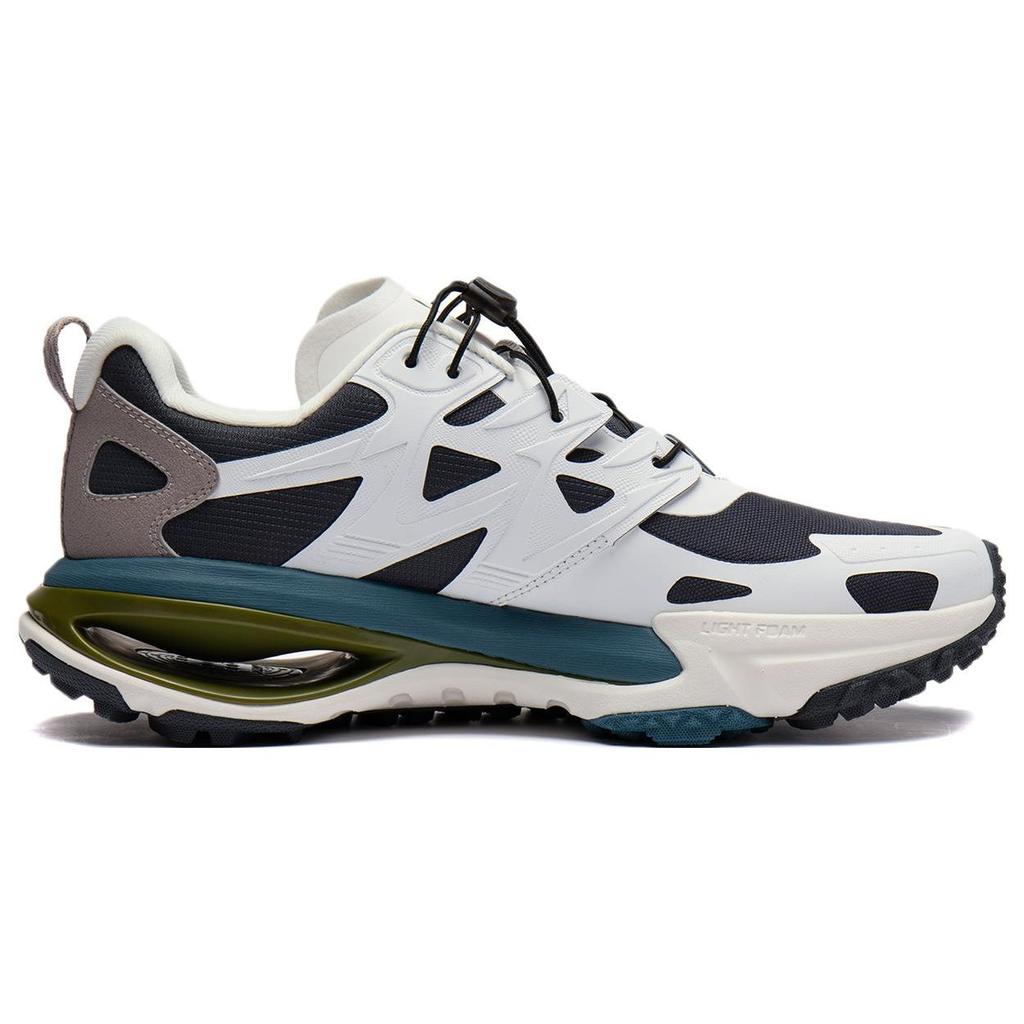 Кроссовки мужские Li Ning легкие, высокопрочные, амортизирующие, износостойкие, нескользящие, низкие, цвет черный, белый ARNT005-5