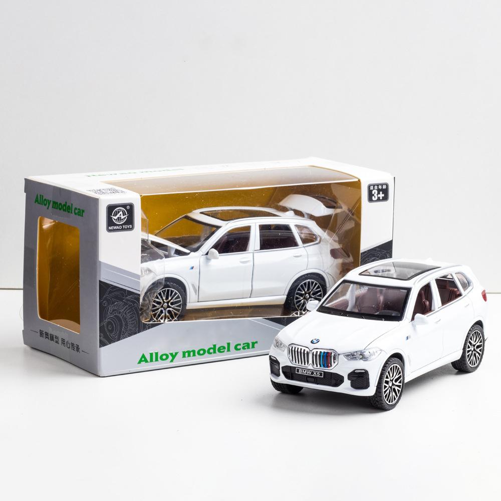 1:32 Совместимость с моделью внедорожника BMW X5, игрушечный автомобиль из цинкового сплава, игрушечный автомобиль со звуком и светом для детей, подарок для мальчиков и девочек