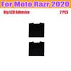 Rear LCD Screen Adhesive Sticker For Motorola MOTO RAZR 5G 2020 Back Battery Housing Cover Front LCD Display Sticker Glue